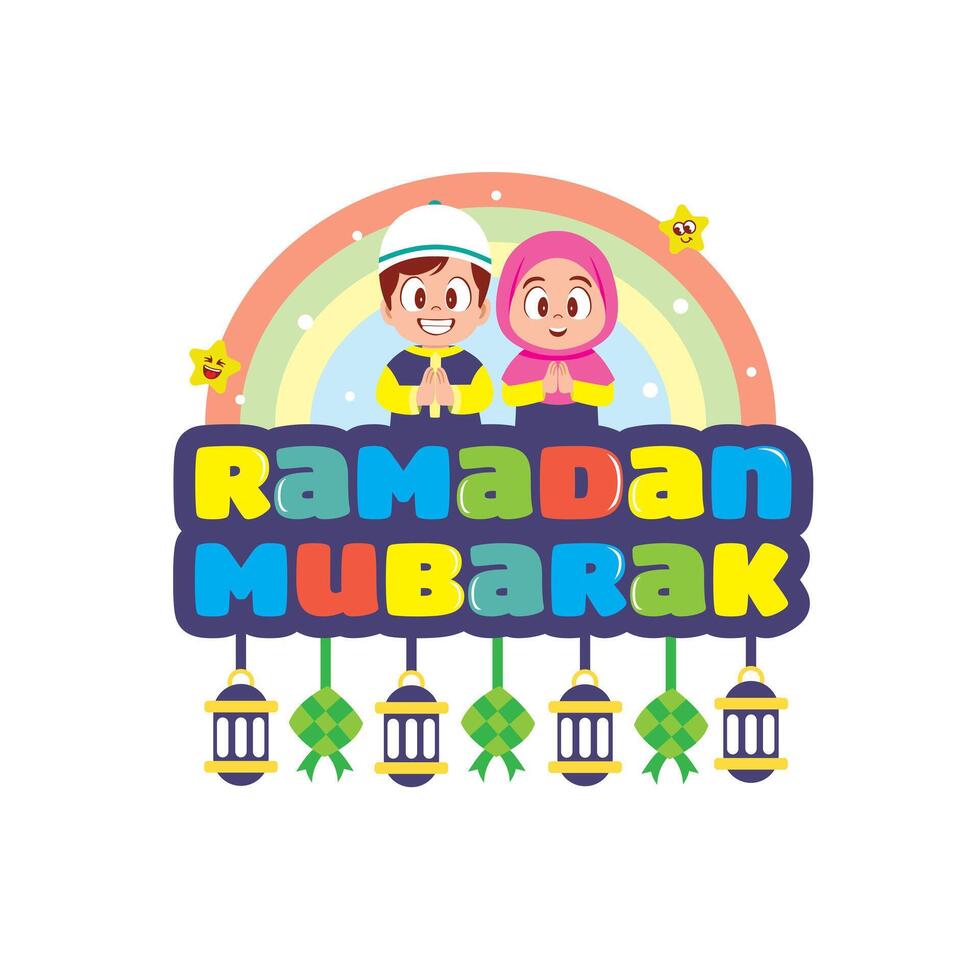 A Child Delight for Ramadan Arrival vector