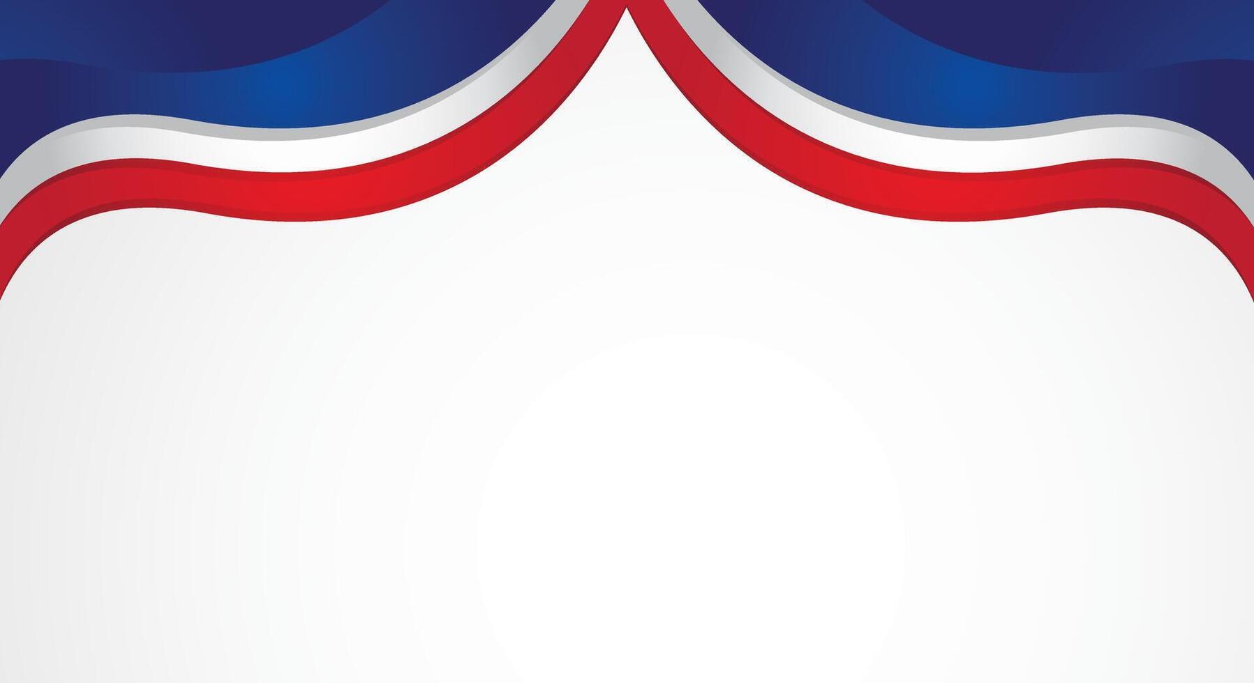 Independence Day wave flag background design vector