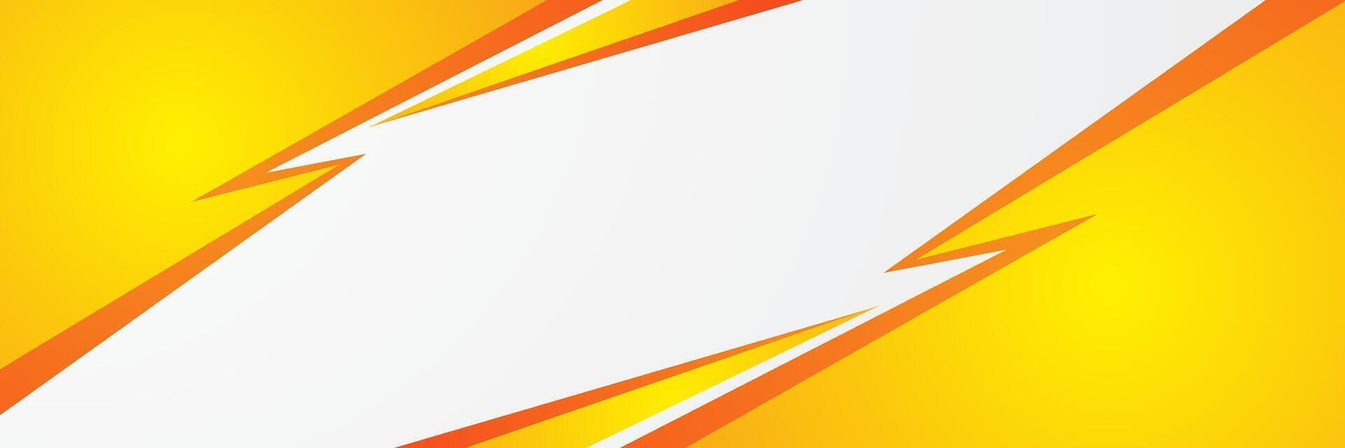 Yellow and orange dynamic abstract background vector