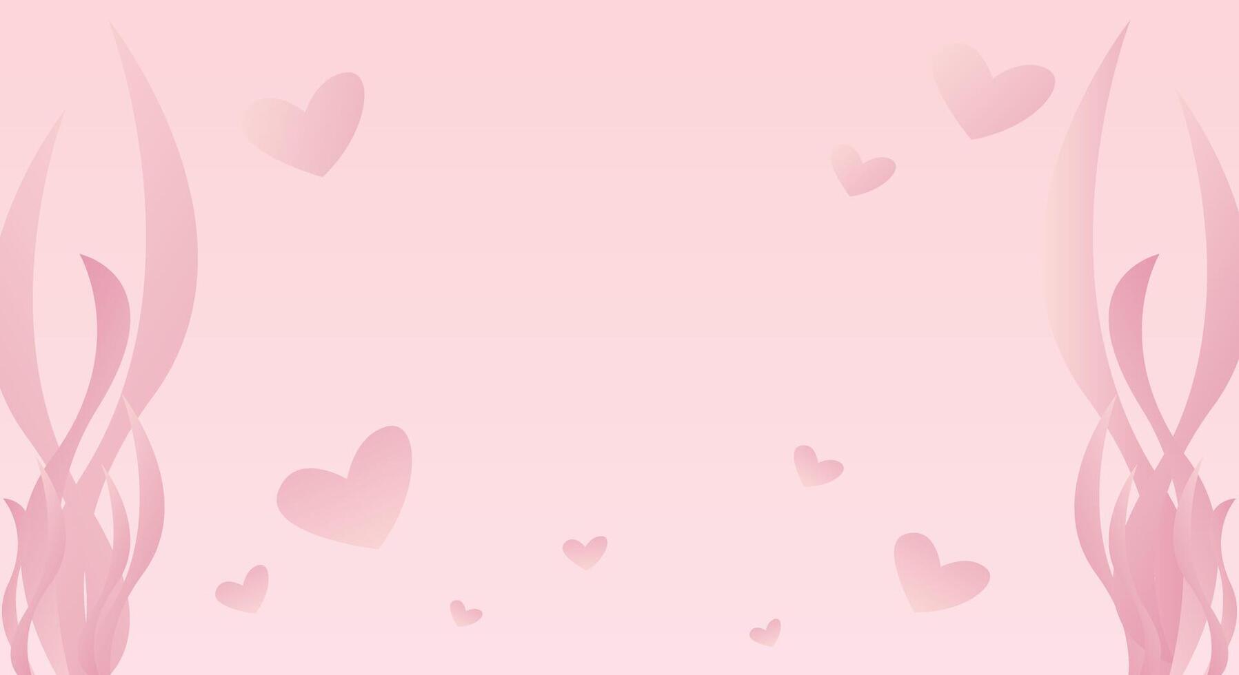 Abstract pink smooth gradient background vector