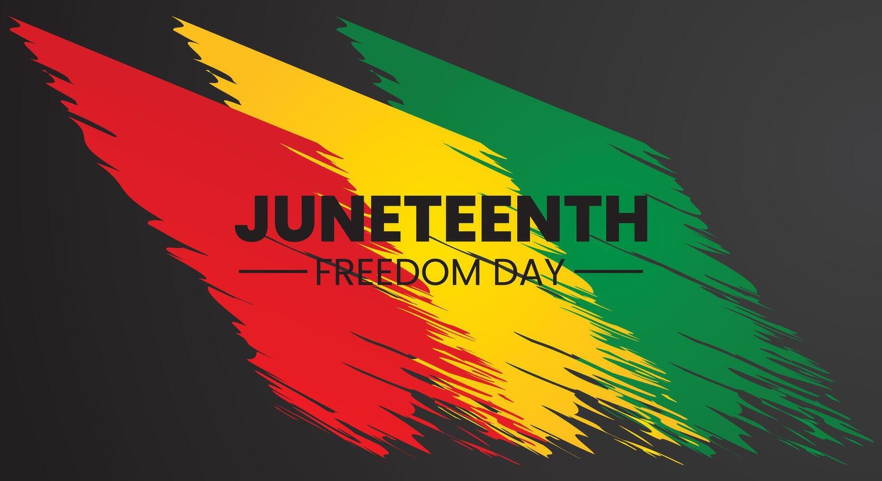 Juneteenth Independence Day, Freedom Day abstract posters design vector