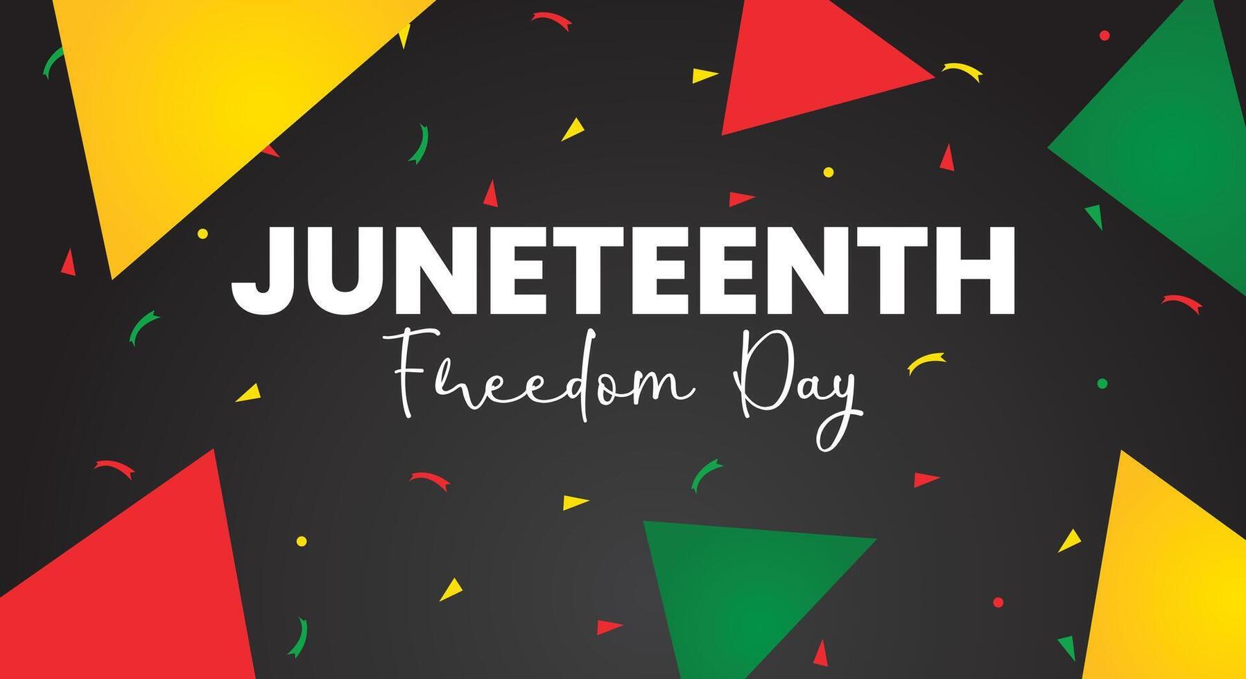 Juneteenth freedom day. African American independence day. vector