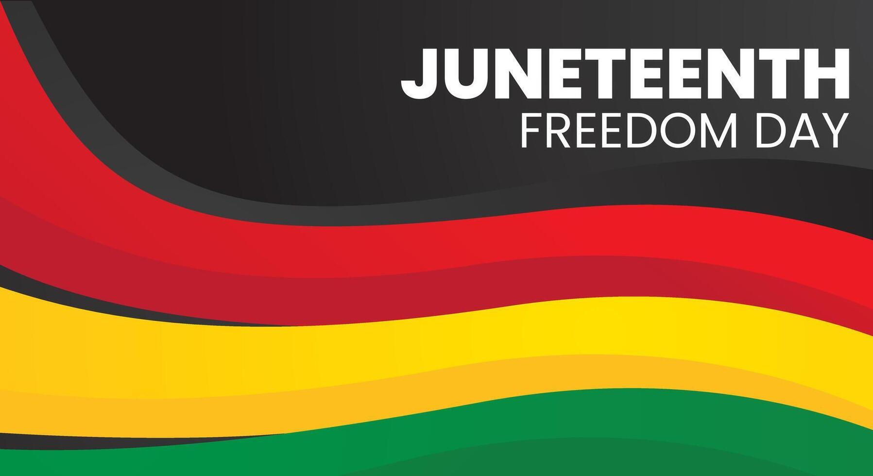 Juneteenth Freedom Day Background Design vector