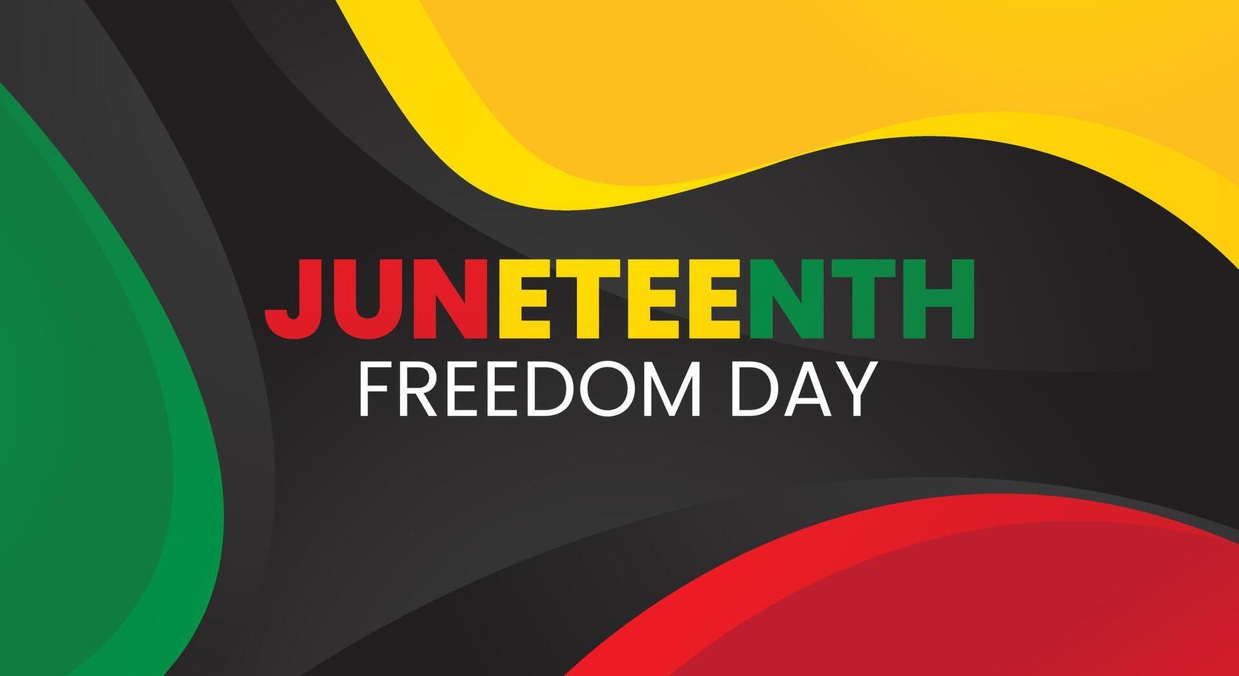 Happy Juneteenth Freedom Day Background vector