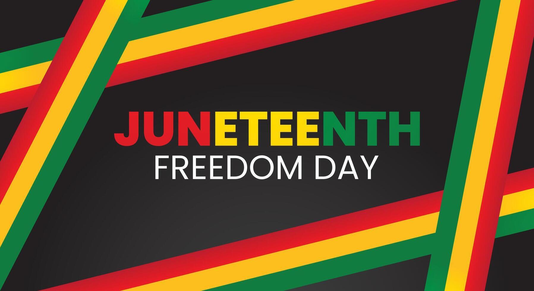 Juneteenth Freedom Day. Black History Background vector