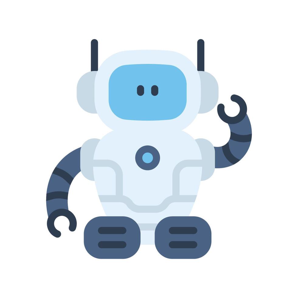 robot assistant icon vector