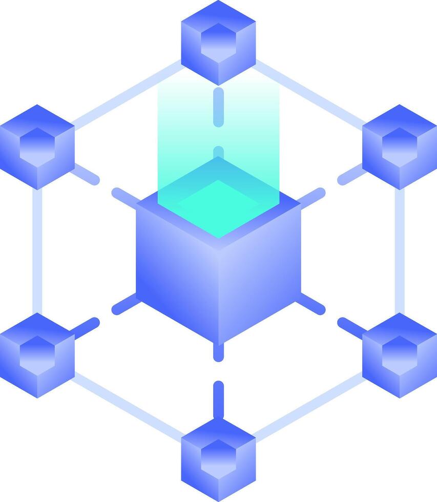 Blockchain Technology illustration vector