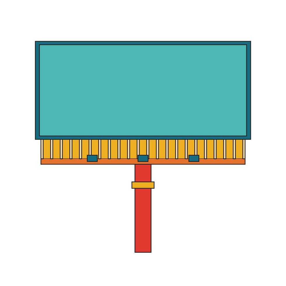Illustration advertisement banner retro vector