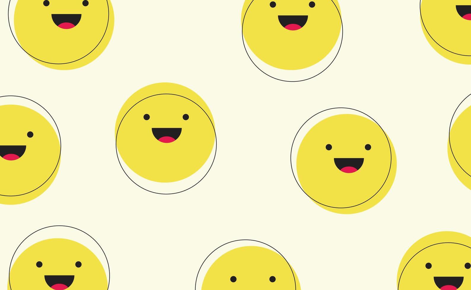 Background emote smile unique design abstract vector