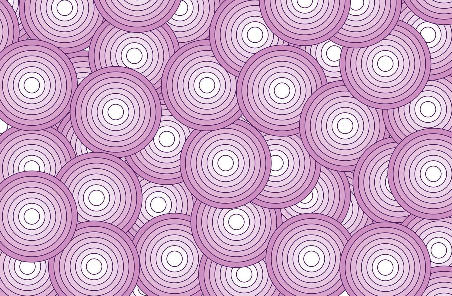 Illustration background onion slice unique design vector