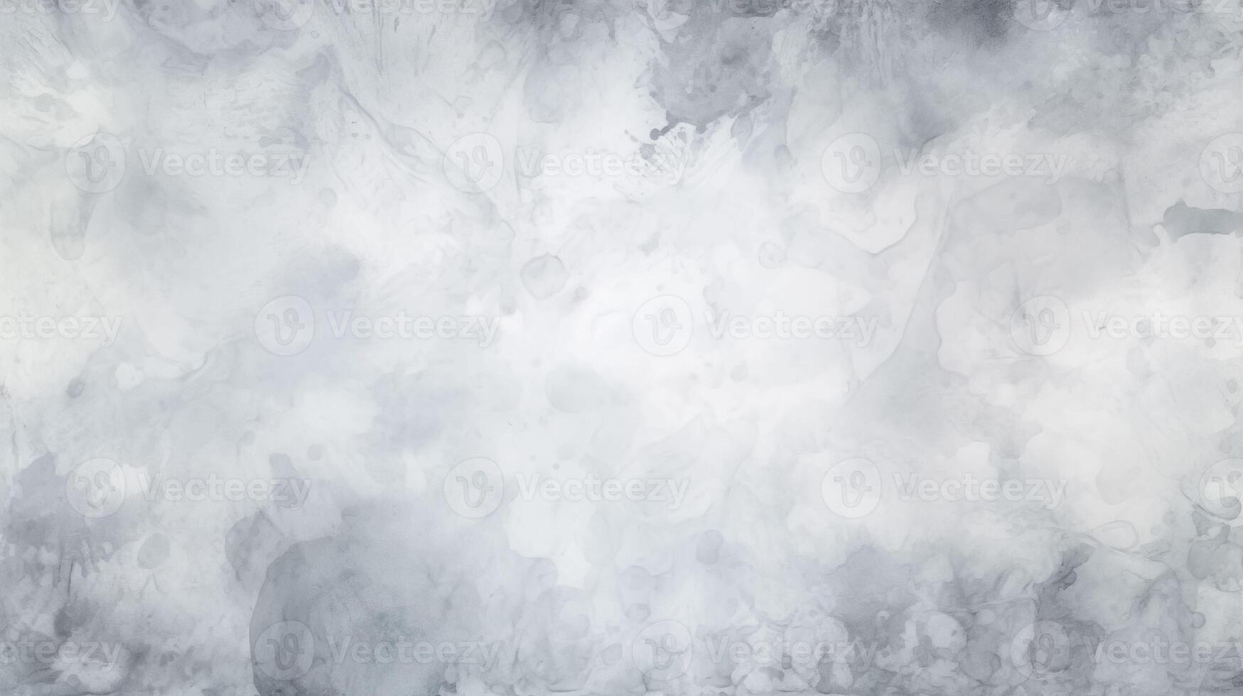Abstract Watercolor Gray and White Grunge Art Background. Paper Stain with Brush. Blank Template photo