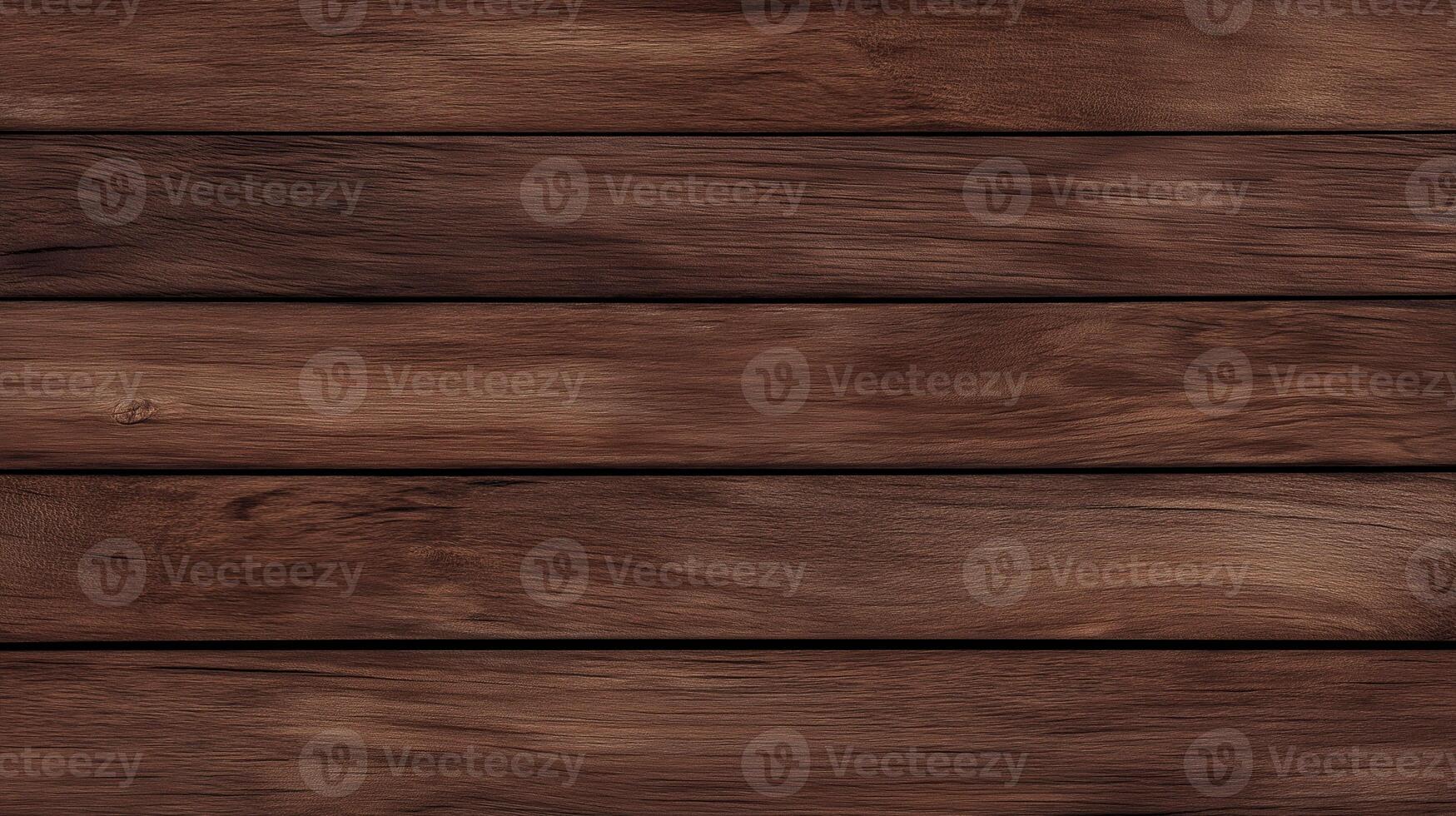 Dark walnut wood plank texture, elegant and rich brown tone, seamless and high resolution background, top view, ideal for luxury branding and packaging photo