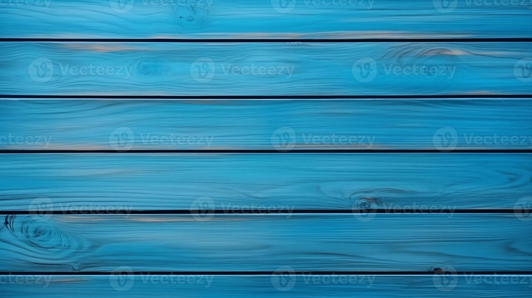 Top view of abstract blue wooden table background photo