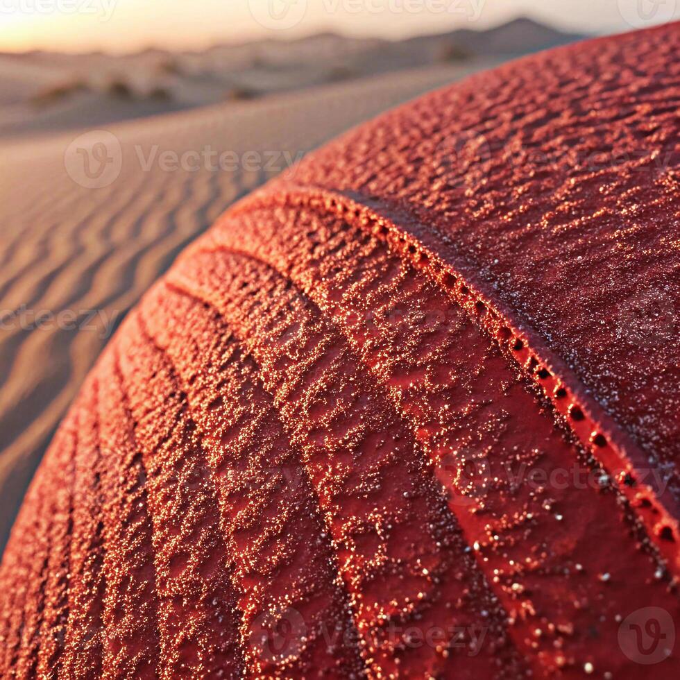 Red Material Texture Close-Up Fine Grained Surface with Glitter Like Finish photo