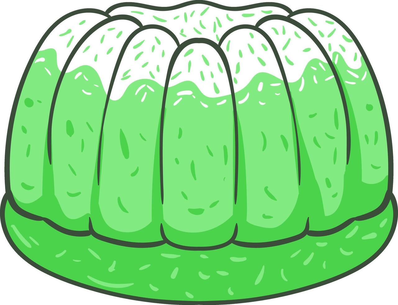 Cute Putu Cake aka Indonesian Dessert vector