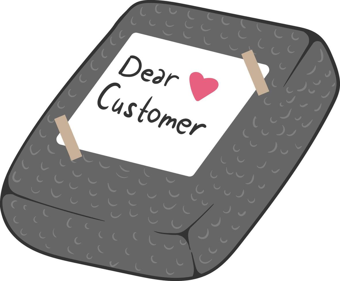 Cute Cartoon Package for Delivery and Business vector