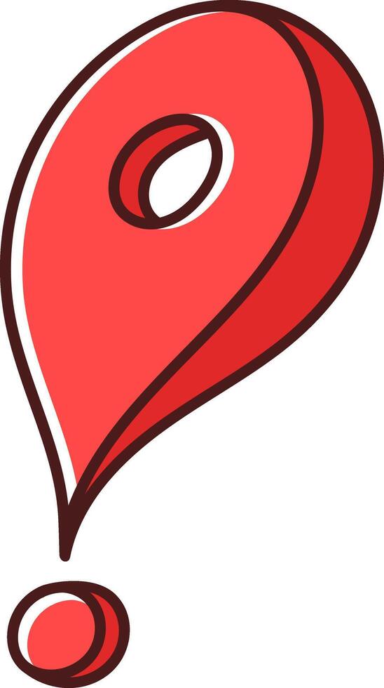 Cute Location Pin Icon vector