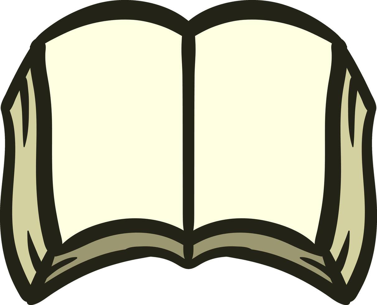 Cute Open Book Illustration vector