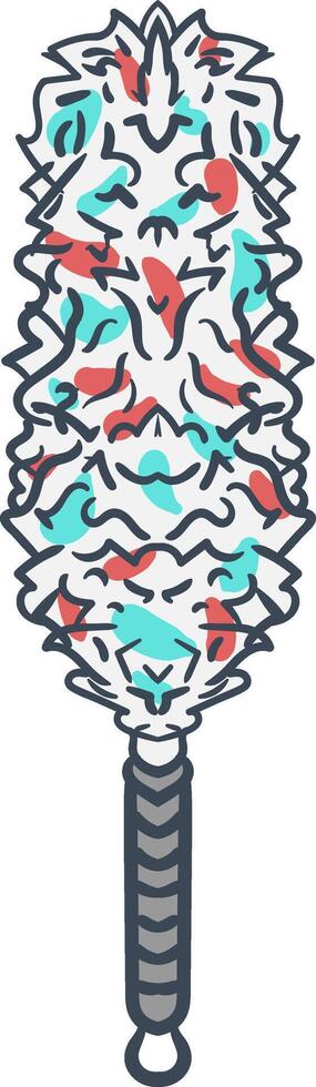 Cute Kemoceng Feather Duster vector