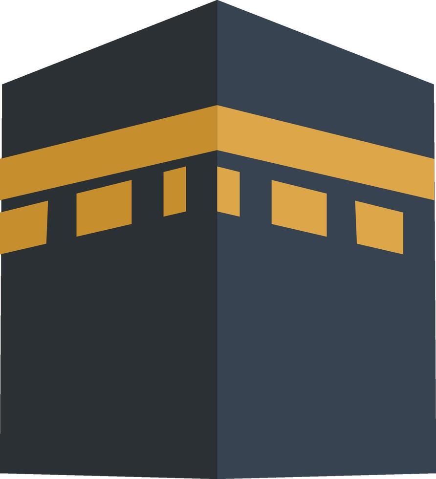 Kaaba Icon Islamic Kaaba Symbol Masjid al-Haram Kaaba vector