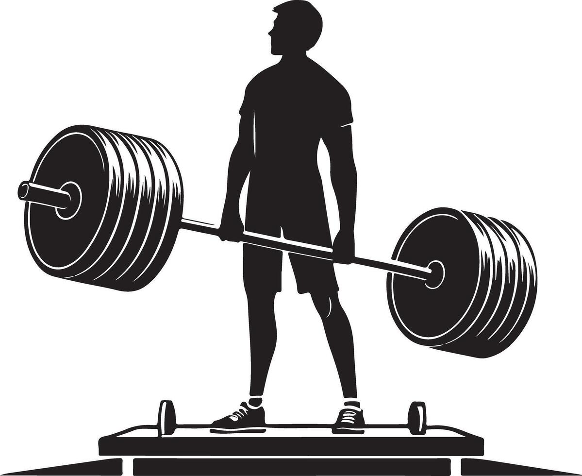 Strength Gym Poster with Deadlift Artwork vector