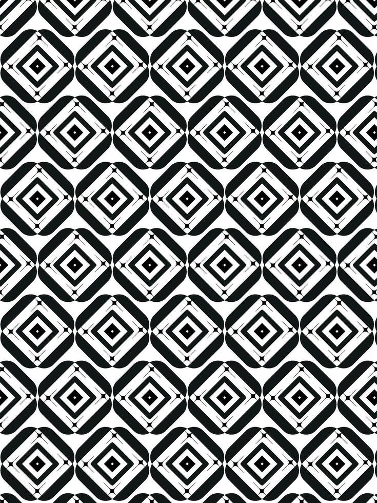 A black and white geometric pattern with squares vector