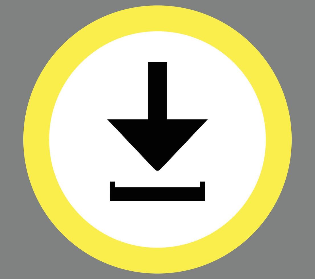 Download Button Icon, Sign, Symbols, Illustrations of Download UI vector