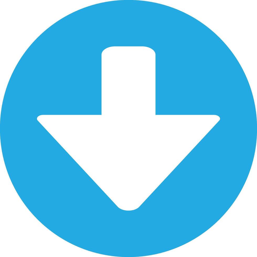 Download Button Icon, Sign, Symbol, Illustration of Download UI vector