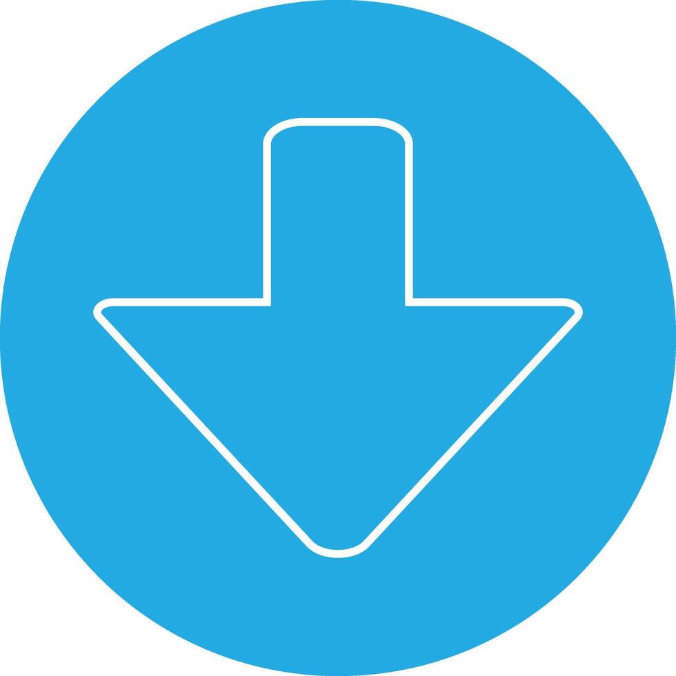 Download Button Icon, Sign, Symbol, Illustrations of Download UI vector