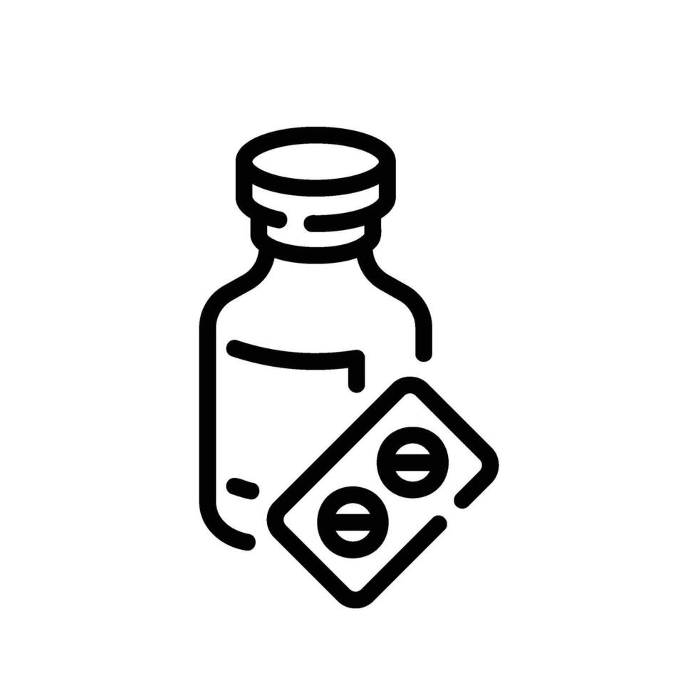 Vial Bottle Icon vector