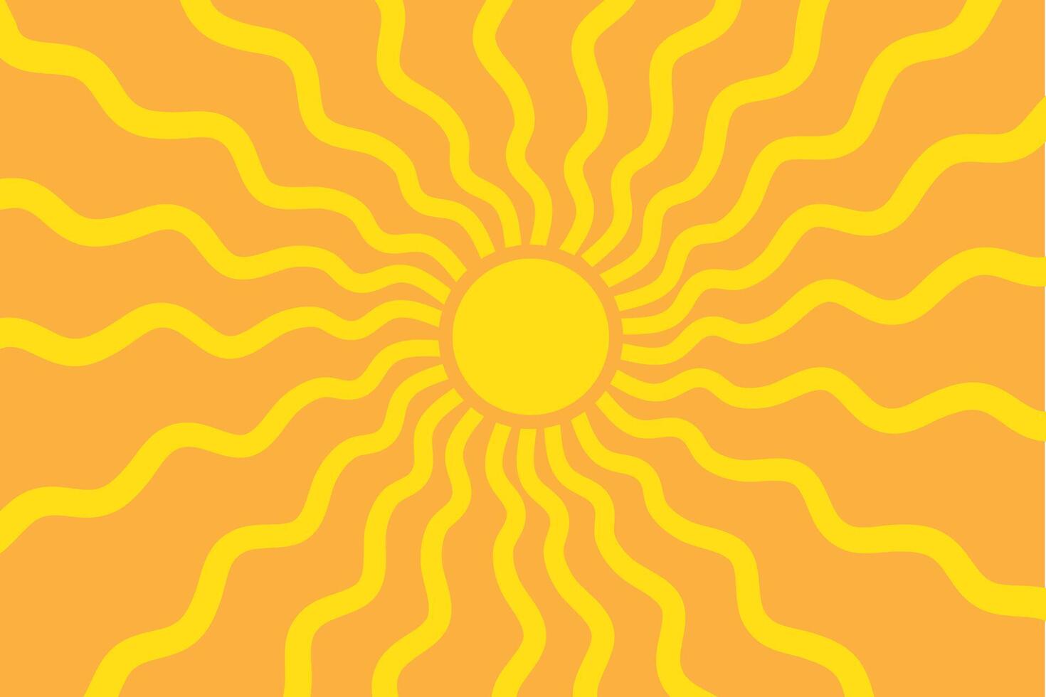 Sun burst pattern background ray sunshine. Retro summer sun wave geometric texture beam. vector