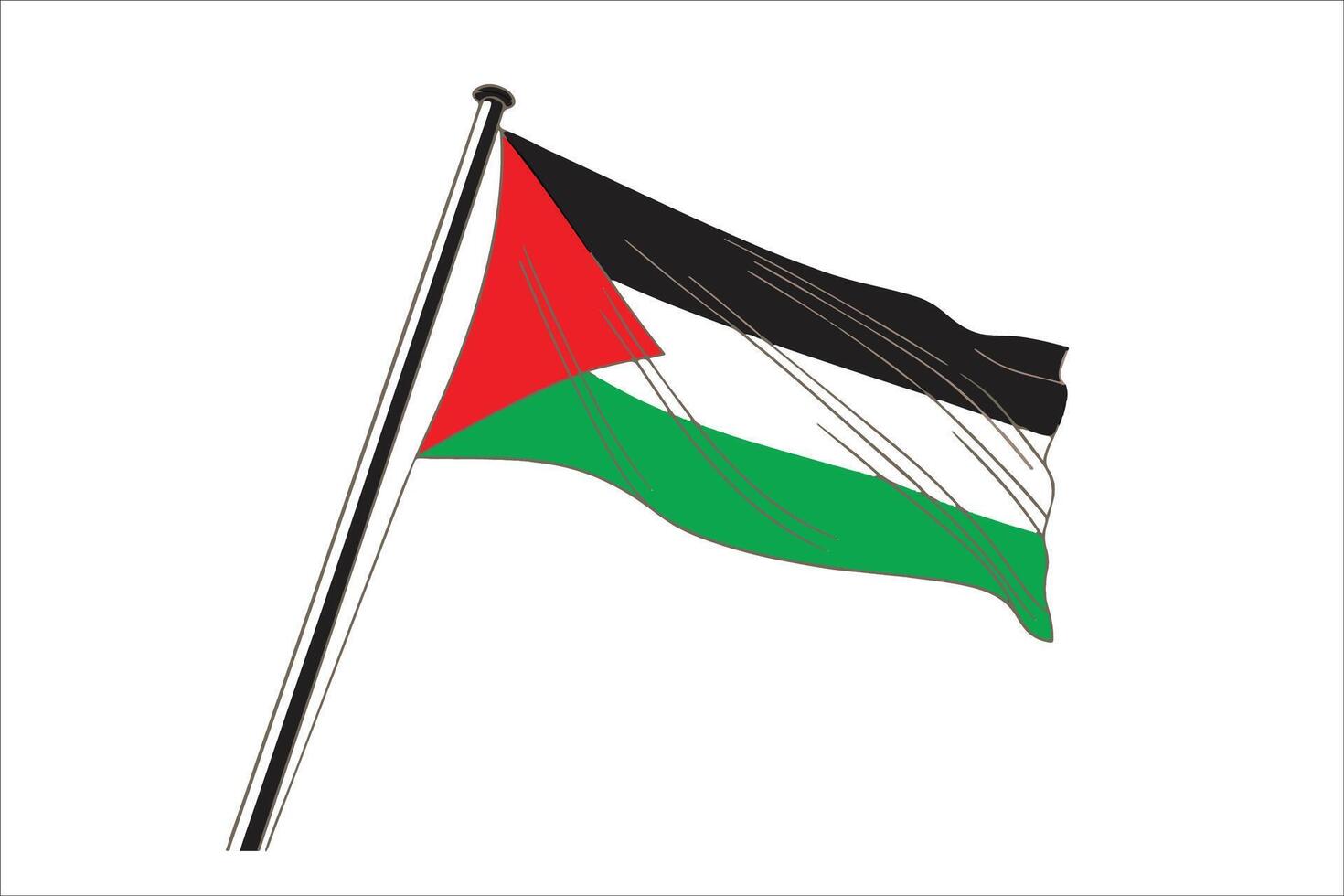 Palestine Flag illustration vector