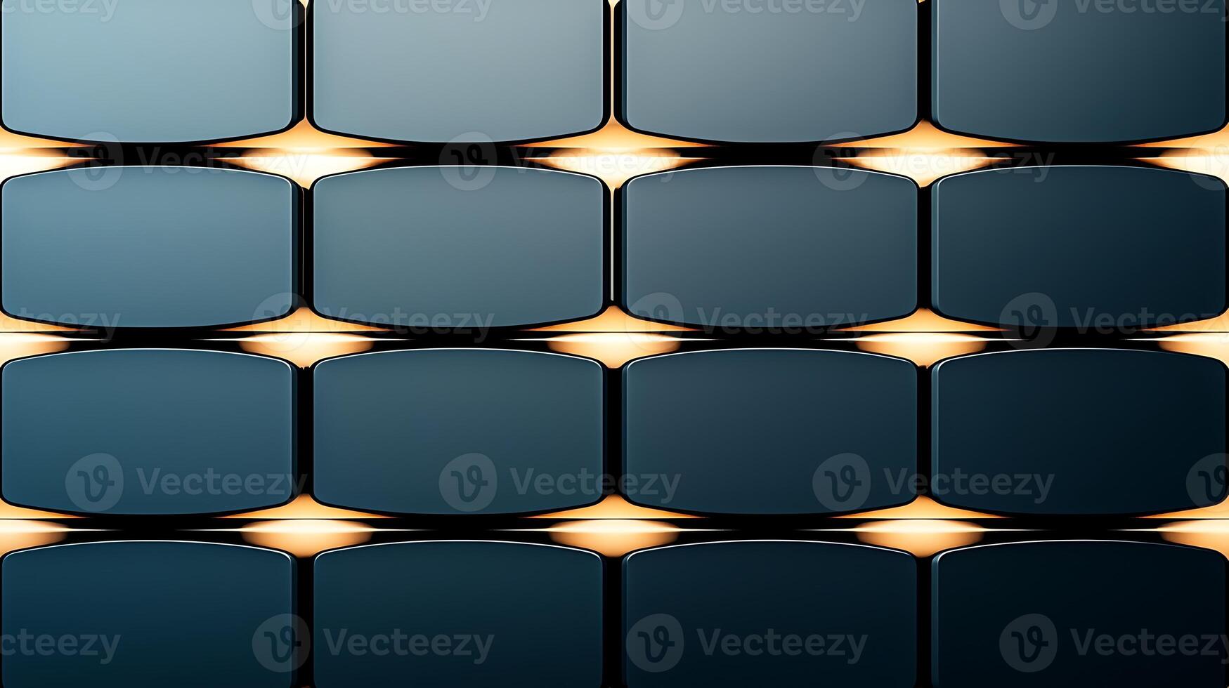 Abstract arrangement of glossy tiles reflecting light in a modern interior design setting photo