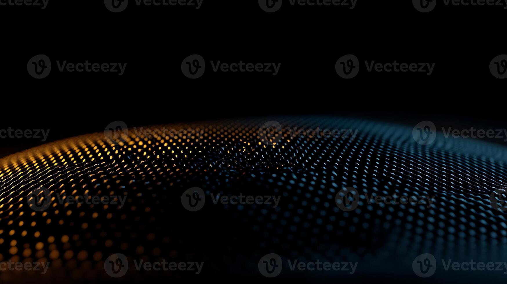 Abstract close-up of a textured surface with vibrant colors against a dark background photo
