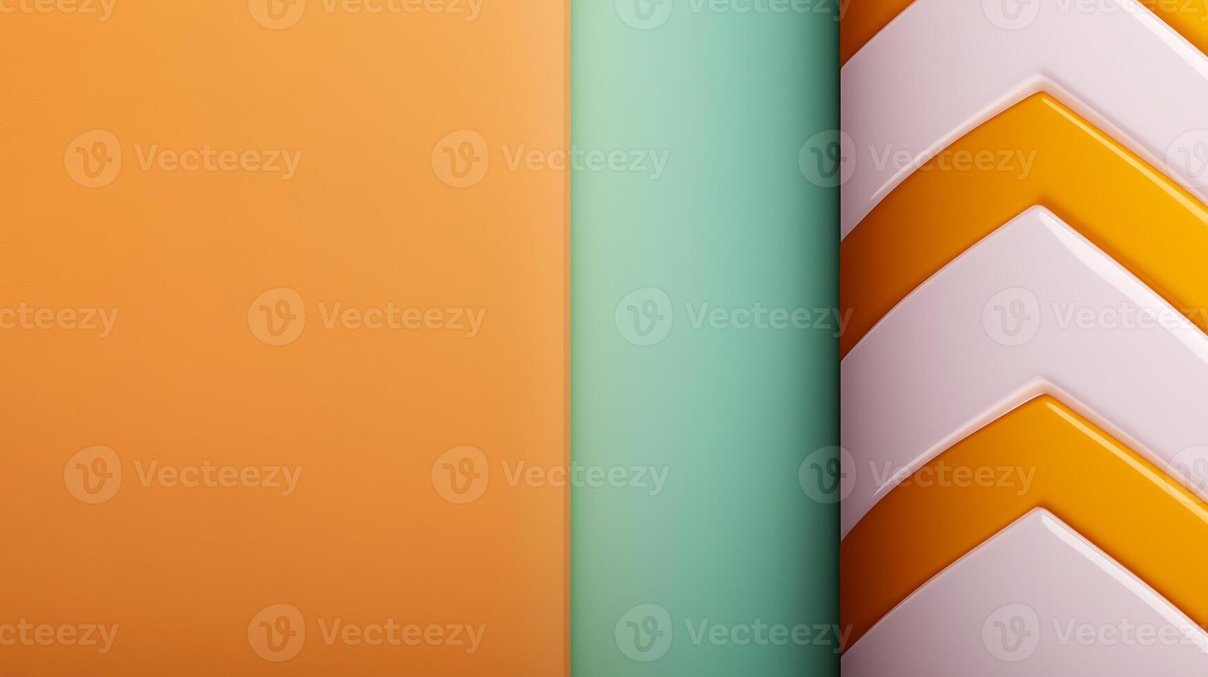 Abstract composition featuring vibrant colors and geometric shapes with smooth textures photo
