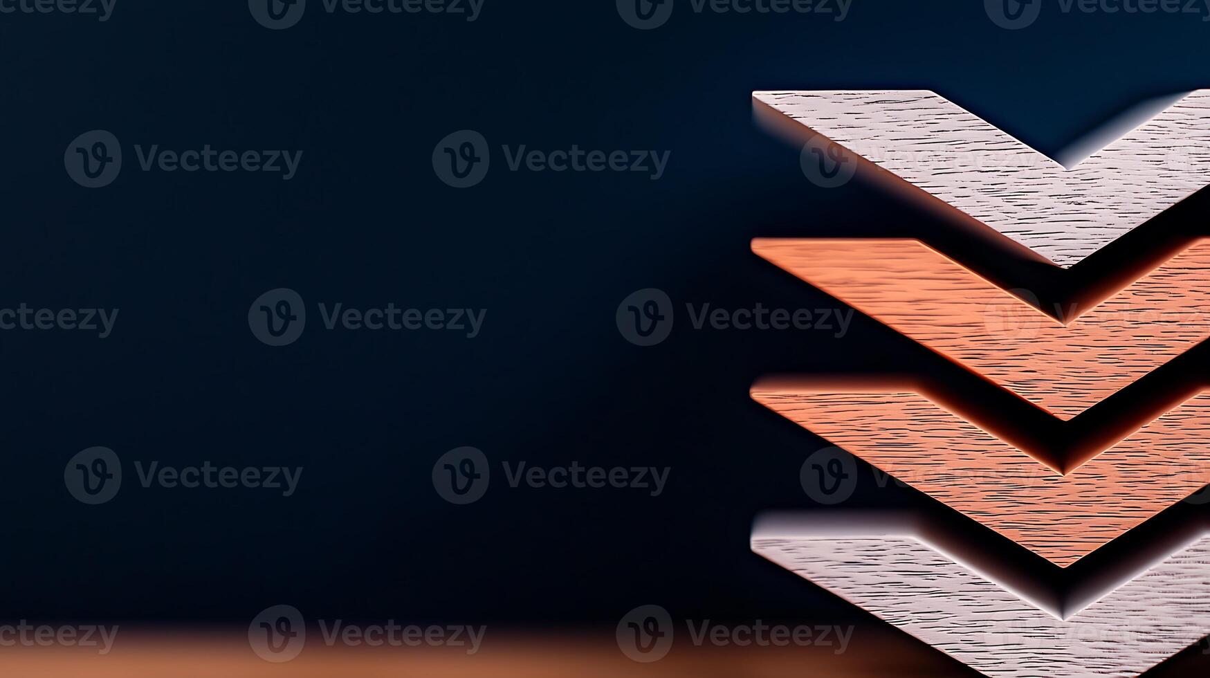 Abstract design featuring layered geometric shapes in contrasting colors against a dark background photo
