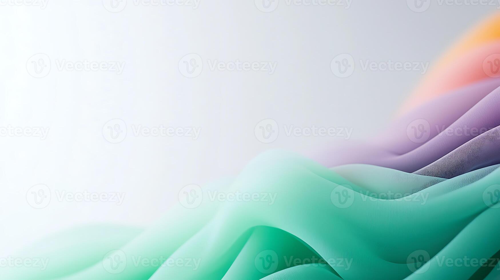 Abstract flowing fabric in soft pastel colors creating a serene and calming background photo
