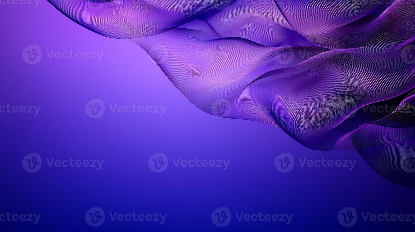 Abstract flowing fabric in shades of purple and blue, creating a serene and calming atmosphere photo