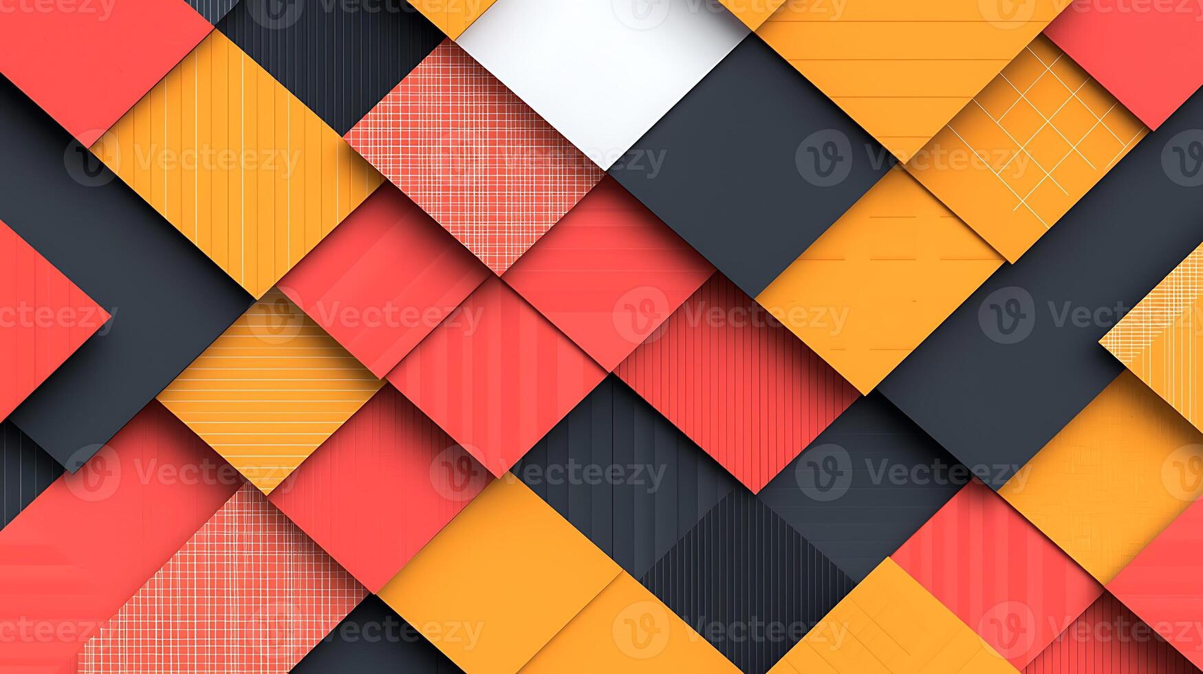 Abstract geometric pattern with vibrant colors, creating a dynamic visual experience photo