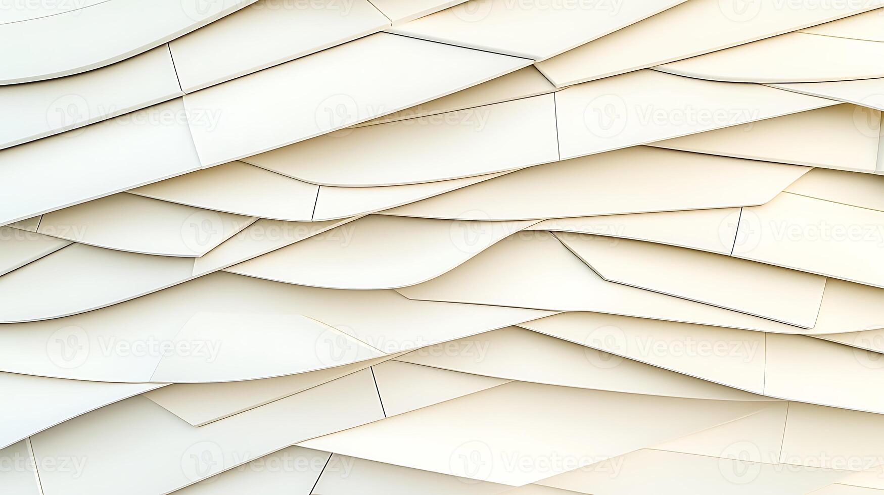 Abstract layered design featuring soft curves and subtle shadows in a light-colored environment photo