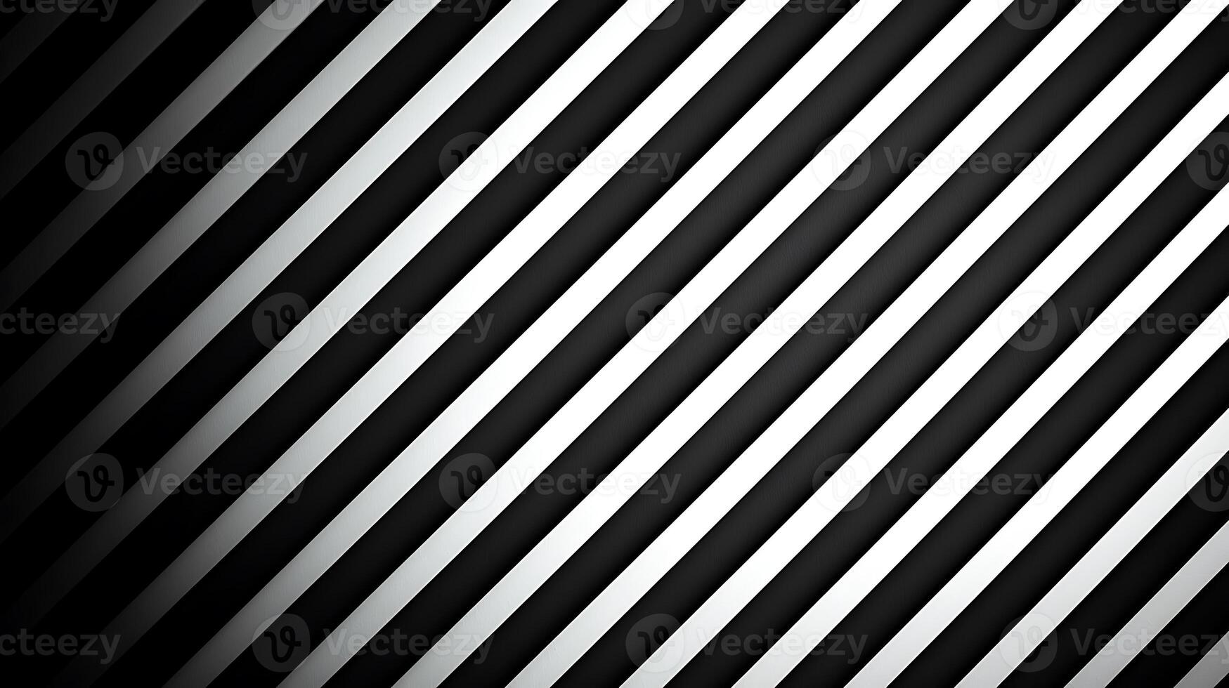 Abstract monochrome diagonal stripes creating a dynamic visual effect with depth perception photo