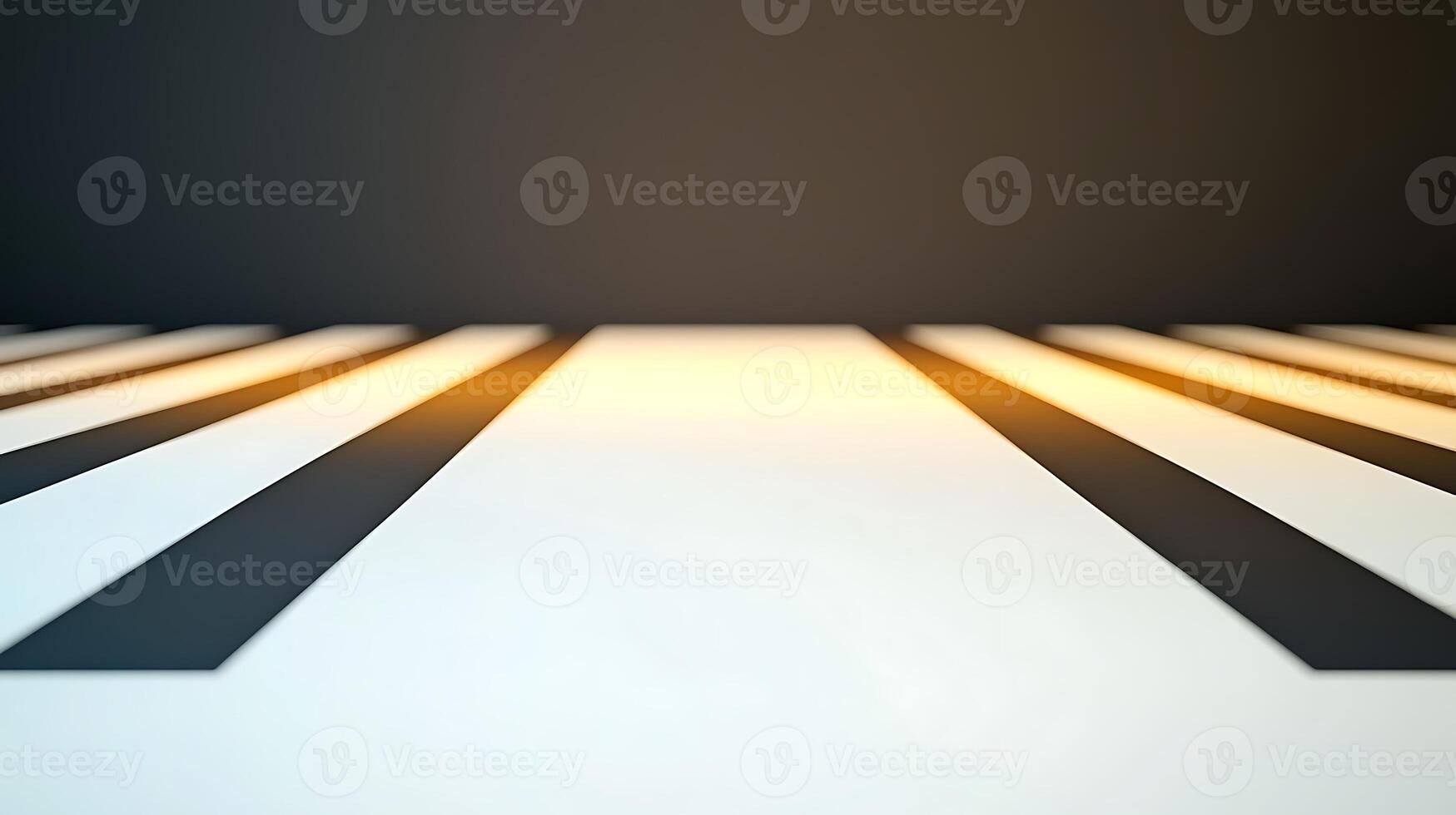 Abstract perspective of striped floor with gradient lighting creating a modern ambiance photo