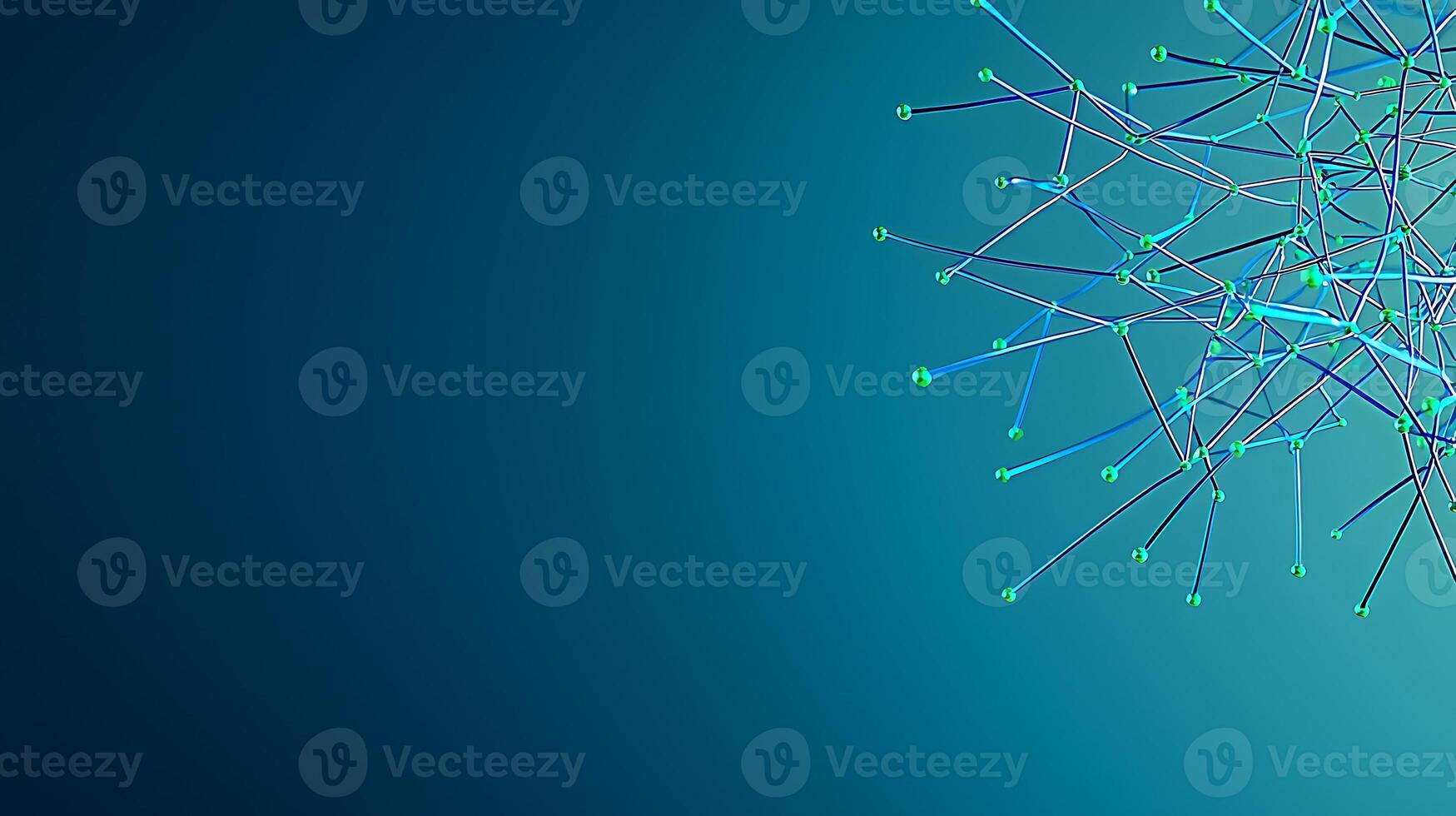Abstract representation of interconnected nodes and lines on a gradient background, symbolizing data networks photo