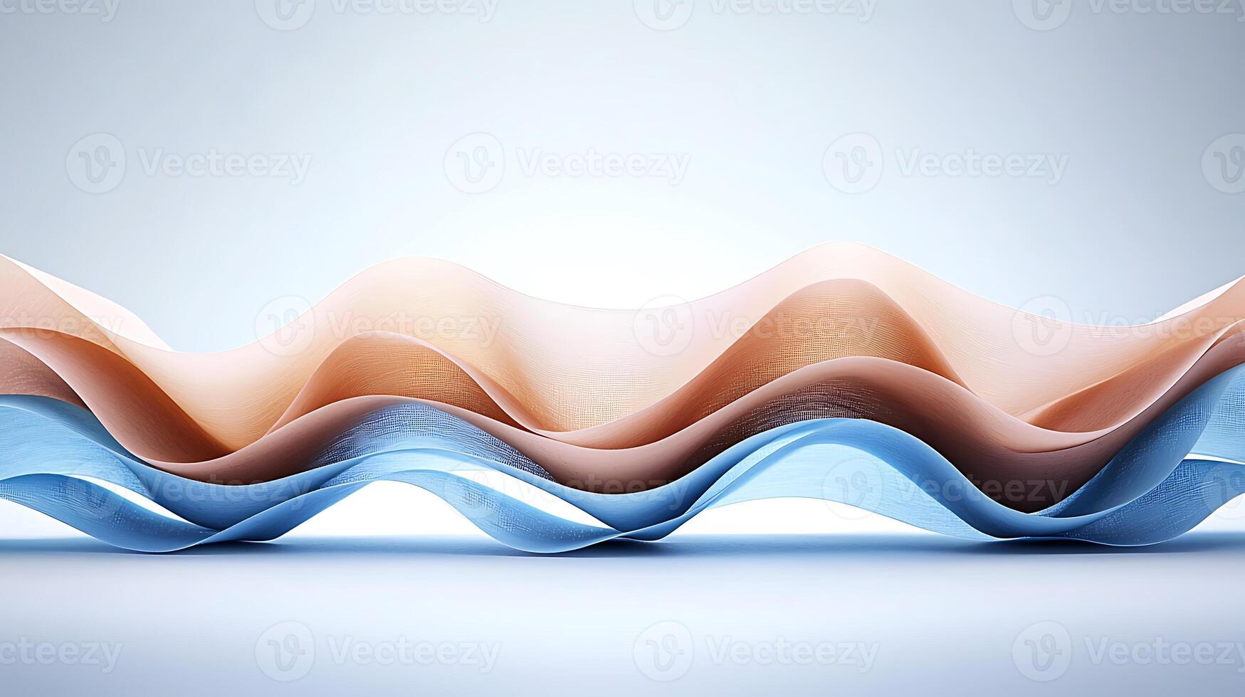 Abstract wave patterns in soft pastel colors creating a serene and calming atmosphere photo