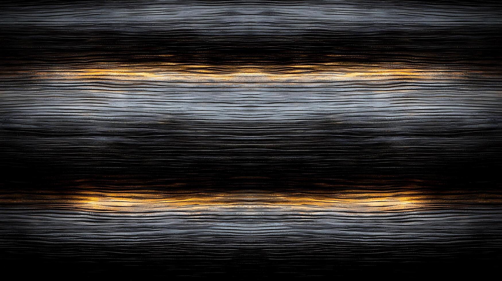 Abstract waves of black and gold with smooth texture flowing across the frame, evoking calmness photo