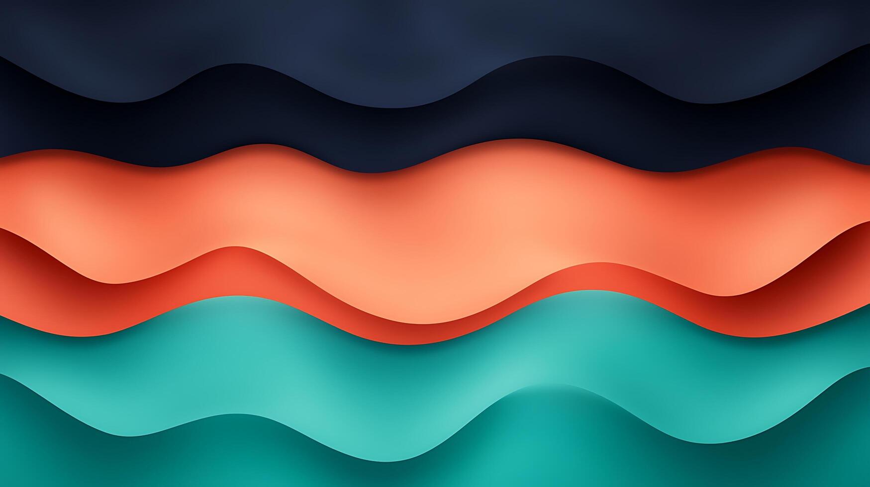 Abstract waves of vibrant colors flowing in harmony, creating a visually appealing background photo