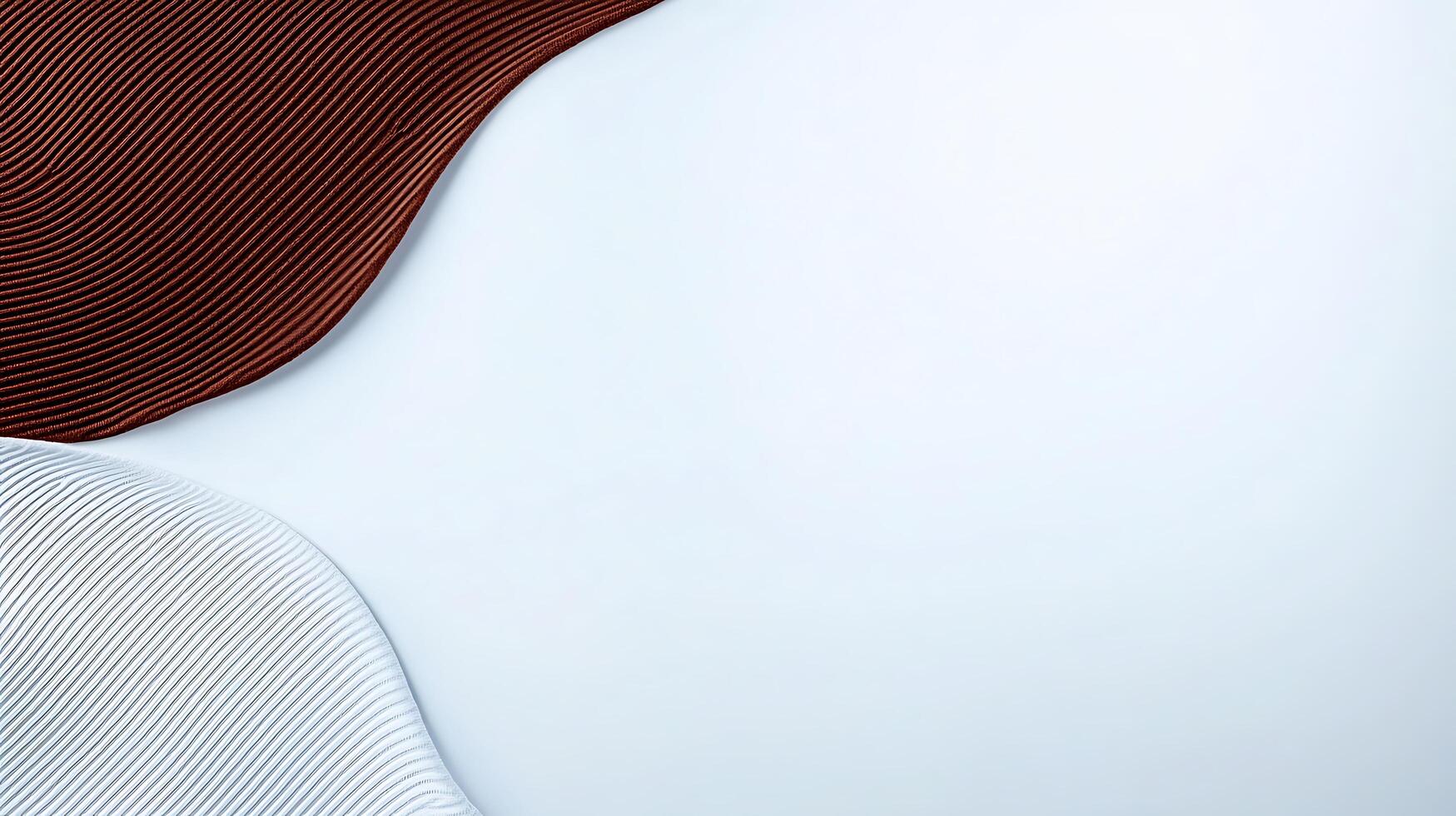 Abstract wavy patterns in shades of brown and white on a smooth background, ideal for design use photo