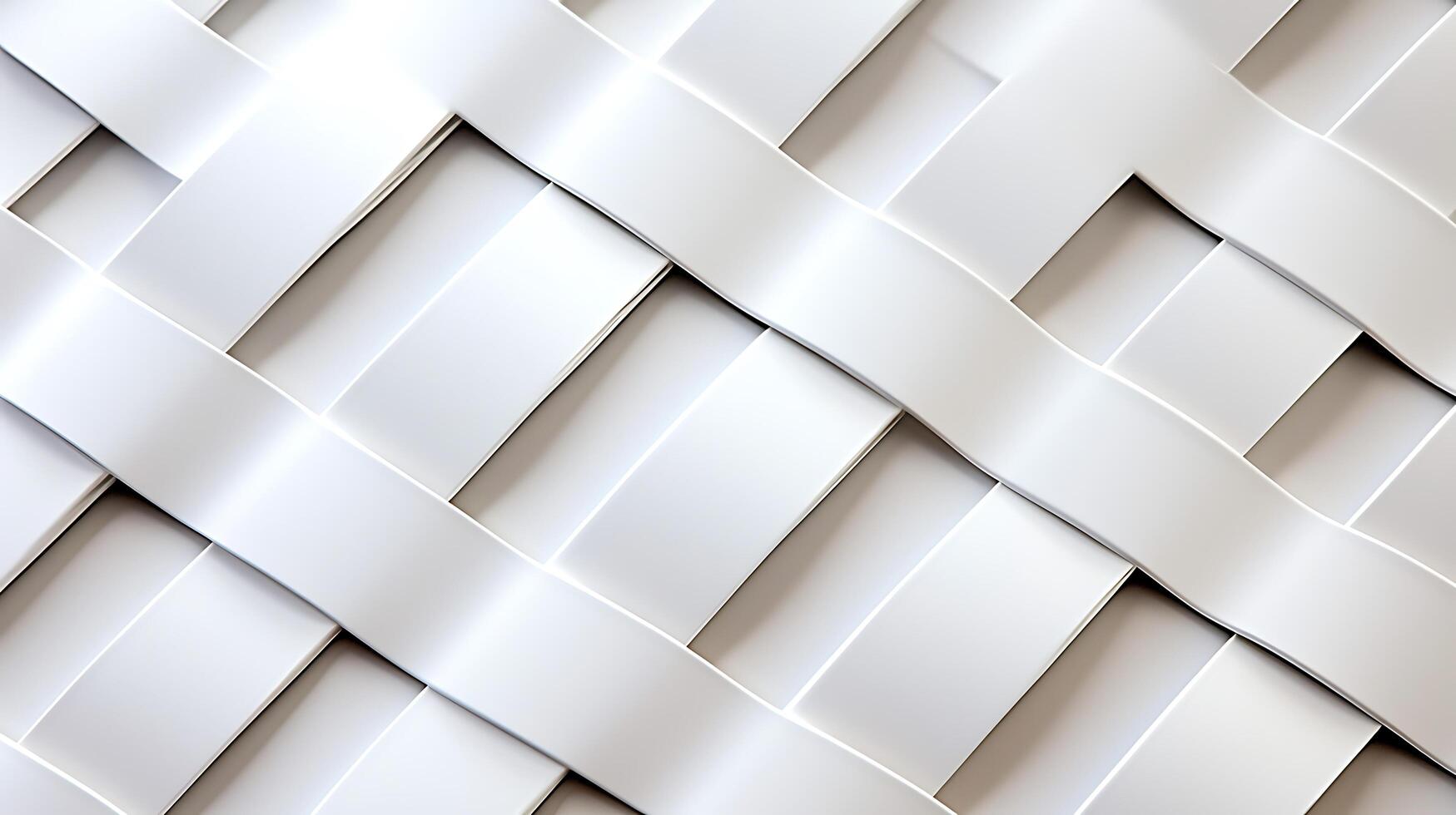 Abstract white woven texture with smooth lines and shadows creating a modern aesthetic photo