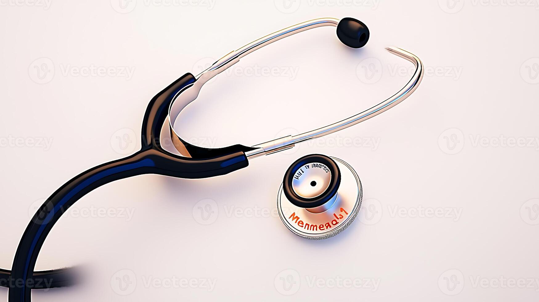 Close-up of a stethoscope and medical device on a smooth surface, symbolizing healthcare and diagnostics photo