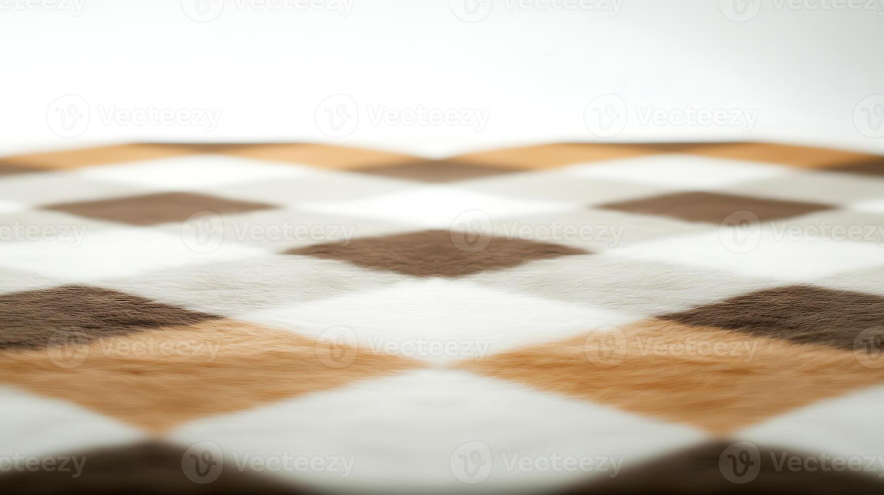 Close-up of a textured fabric featuring a diamond pattern in warm tones on a soft surface photo